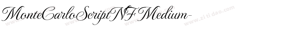 MonteCarloScriptNF Medium字体转换